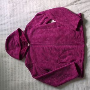 Faded glory fleece magenta zip-up